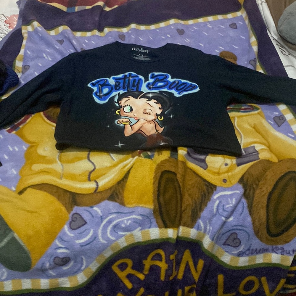 Long sleeve , graphic betty boop shirt , size LARGE
